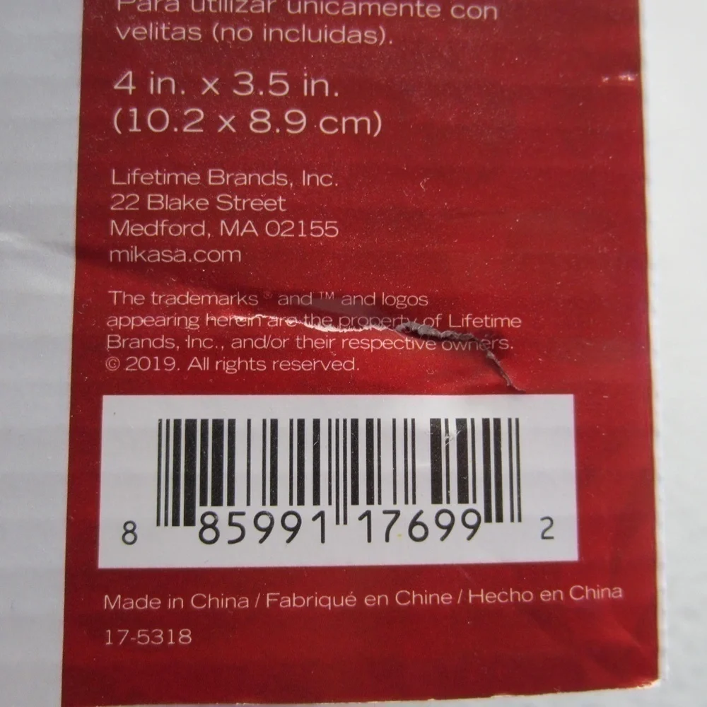 Mikasa Celebrations Candle Holders Set of Three Votives‎ , NWT